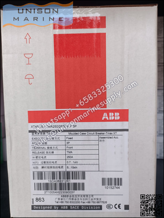 ABB SACE Tmax XT Circuit Breakers: XT4S 250 TMA 250-2500
