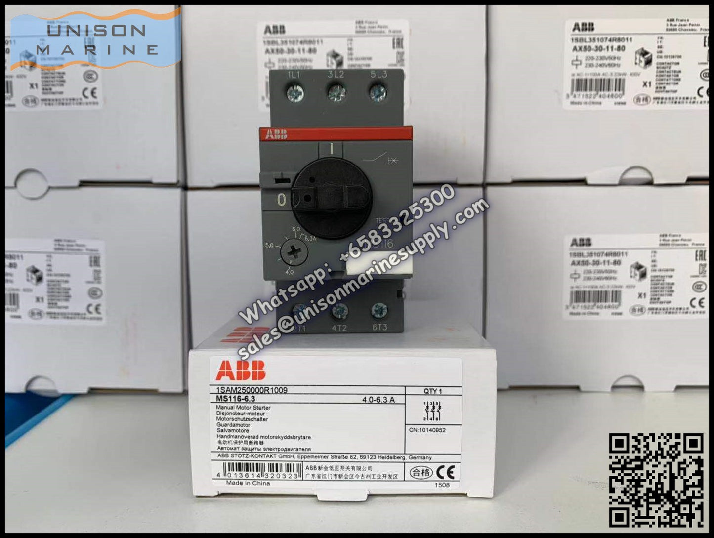 ABB Manual Motor Starter MS116-6.3 1SAM250000R1009