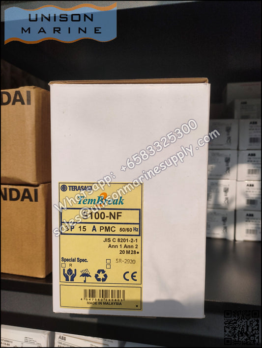 TRASAKI Marine Circuit Breaker (MCCB): S100-NF 15A 3P Fixed / Plug-in Type