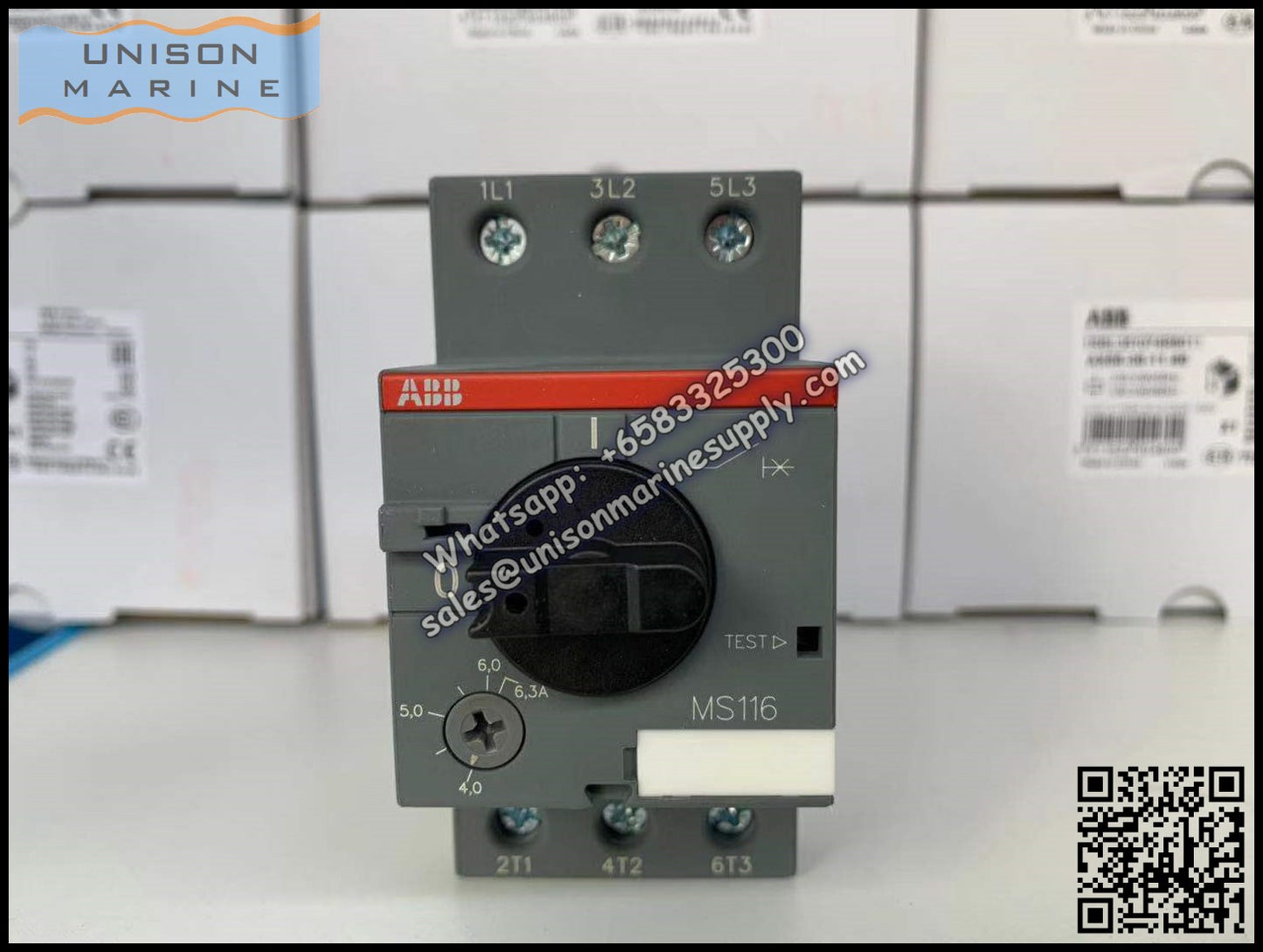 ABB Manual Motor Starter MS116-6.3 1SAM250000R1009