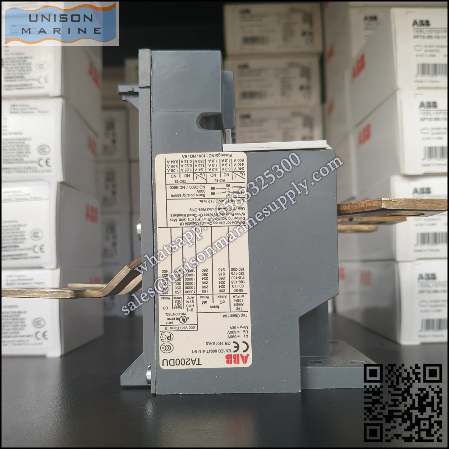 ABB Thermal Overload Relay 1 NO/1 NC:TA200DU-90（66...90A）,1SAZ421201R1001