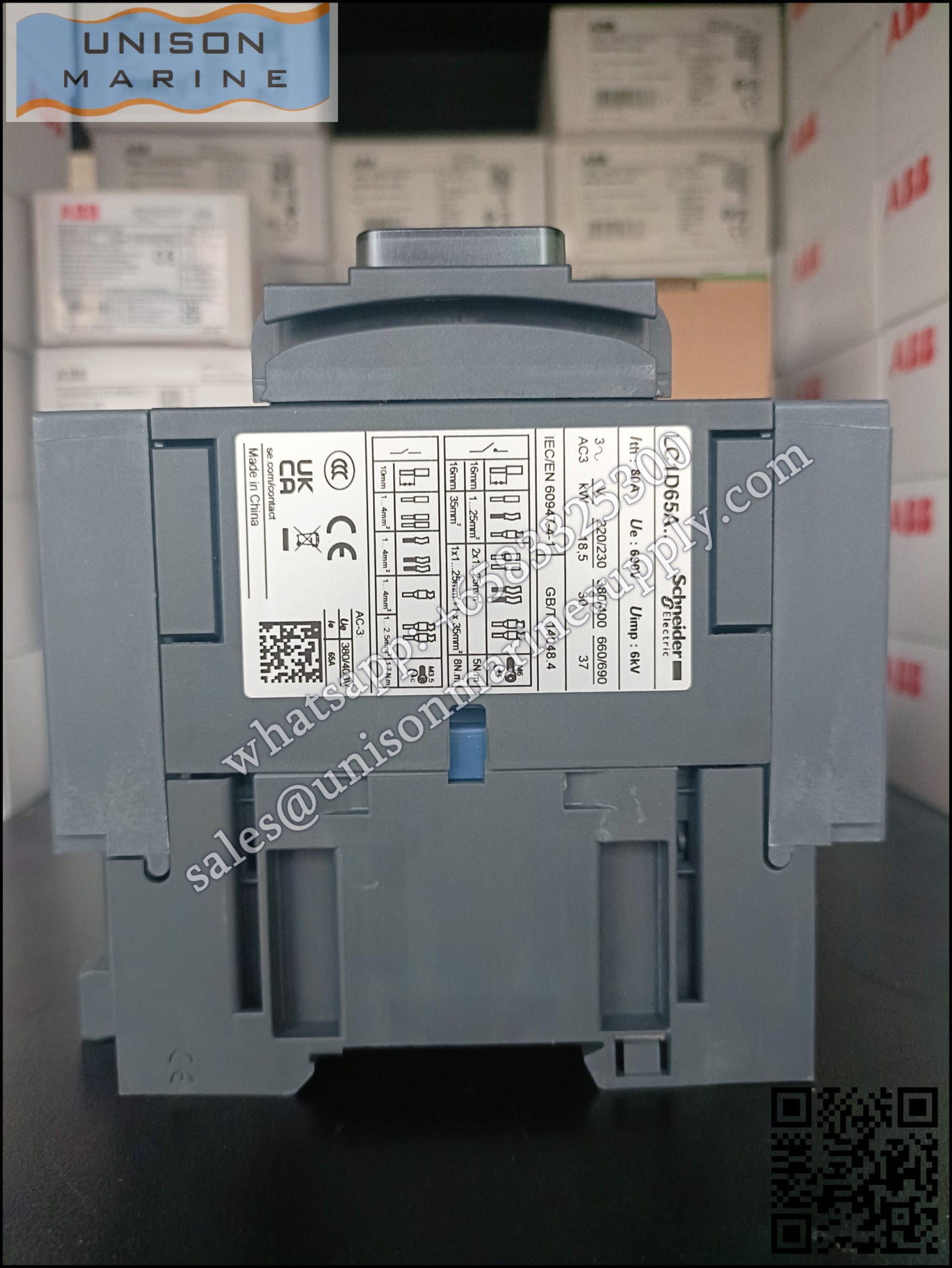 Schneider TeSys Deca Contactors : LC1D65AM7C