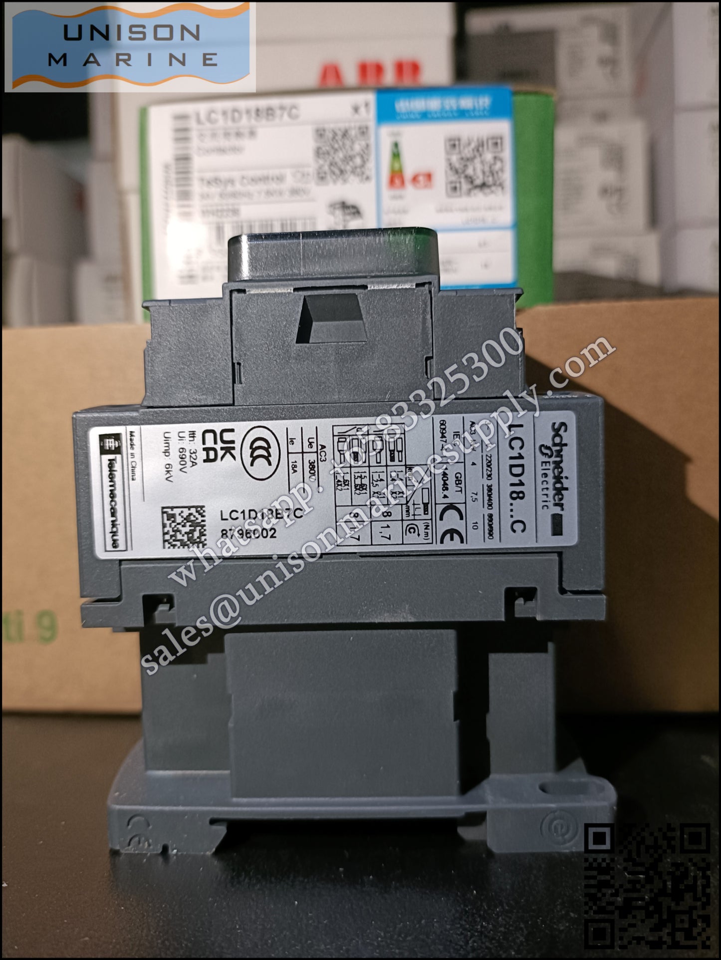 Schneider TeSys Deca Contactors : LC1D18B7C