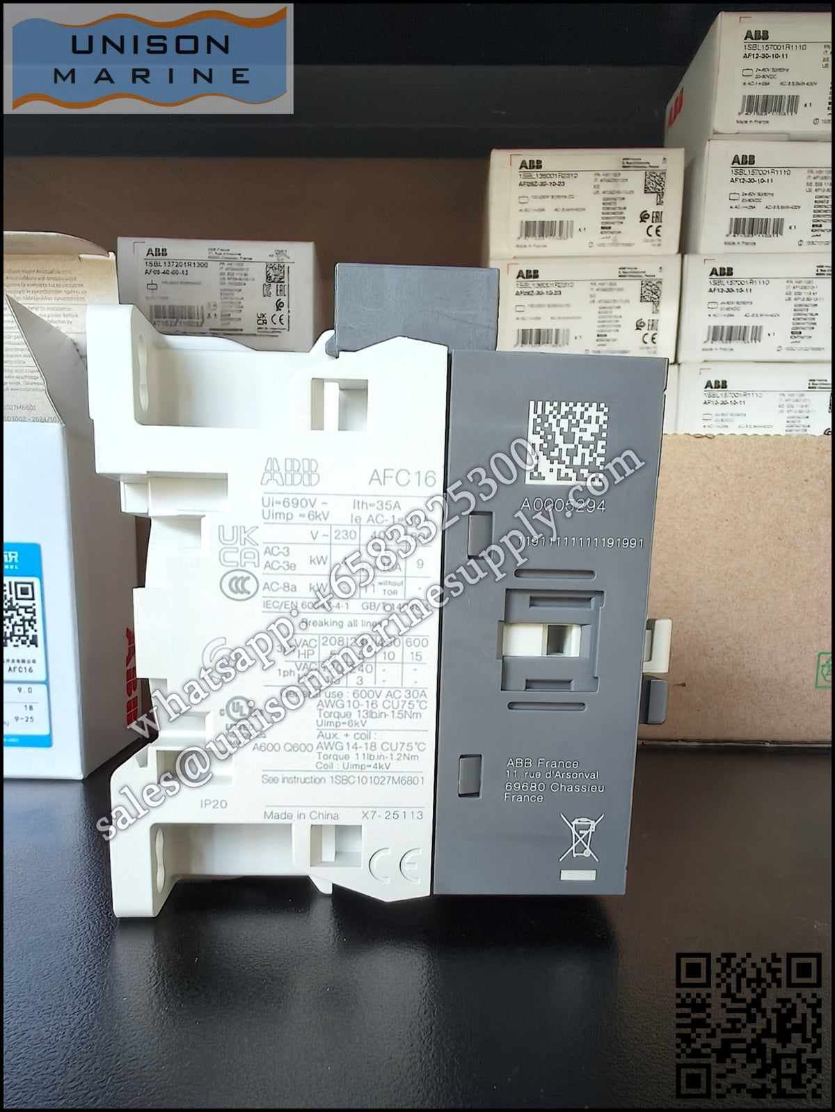 ABB Magnetic Contactors AF Series :  AFC16-30-10-80*220-230V50Hz/230-240V60Hz,1SBL171001R8010