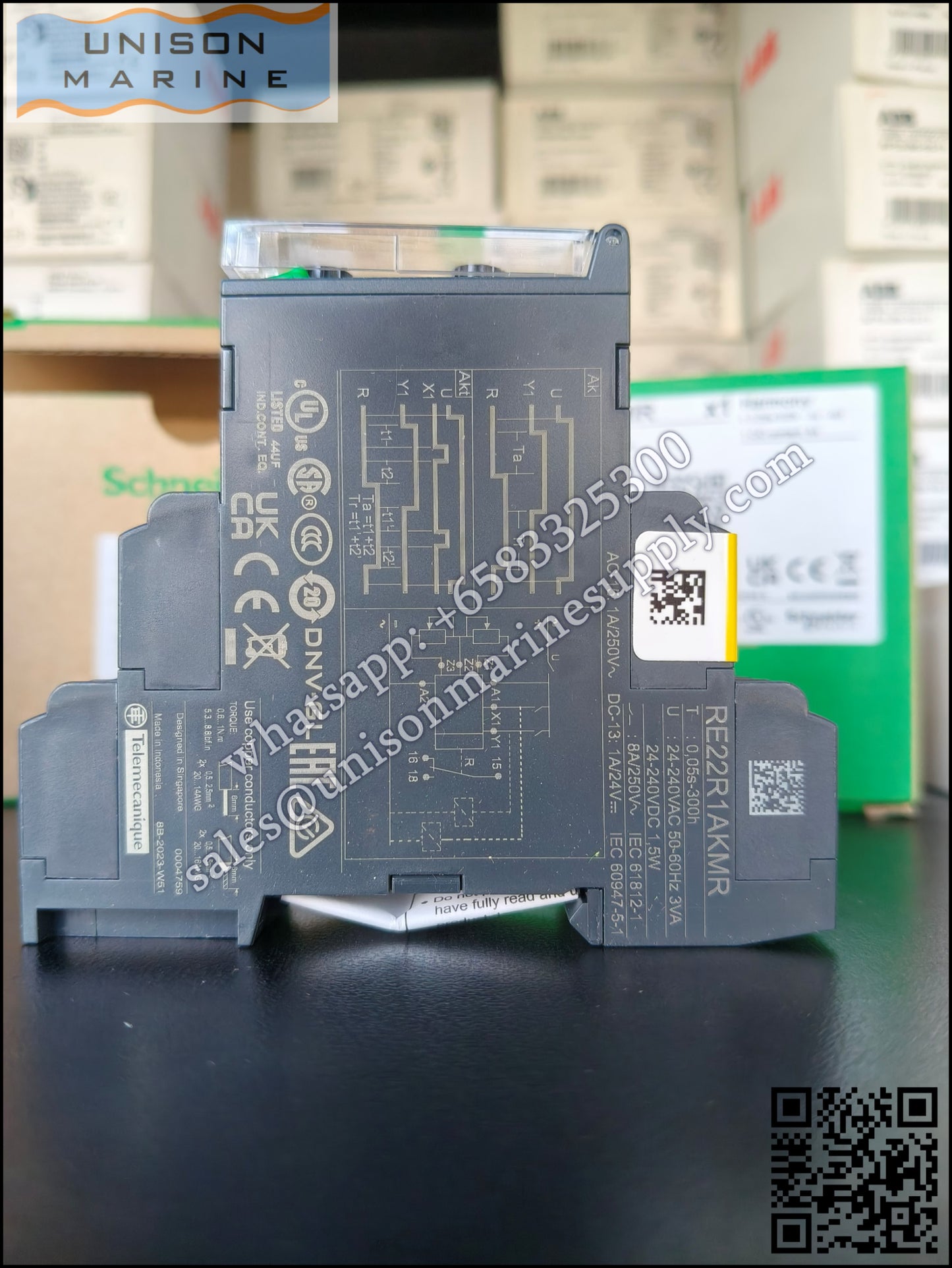 Schneider Harmony Timer Relays: RE22R1AKMR, 1 s..100 h - 24..240V