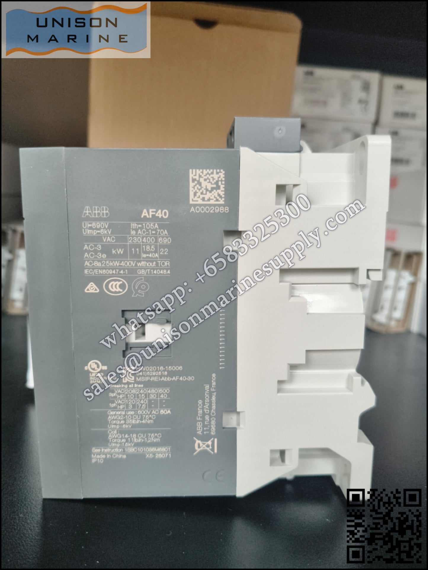 ABB Magnetic Contactors AF Series : AF40-30-00-11,1SBL347001R1100