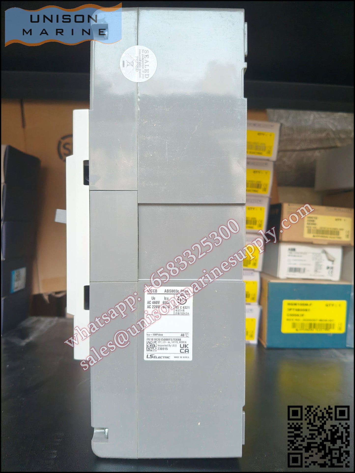 LS Metasol marine circuit breaker- ABS803C 3P 800A Fixed / Plug-in Type