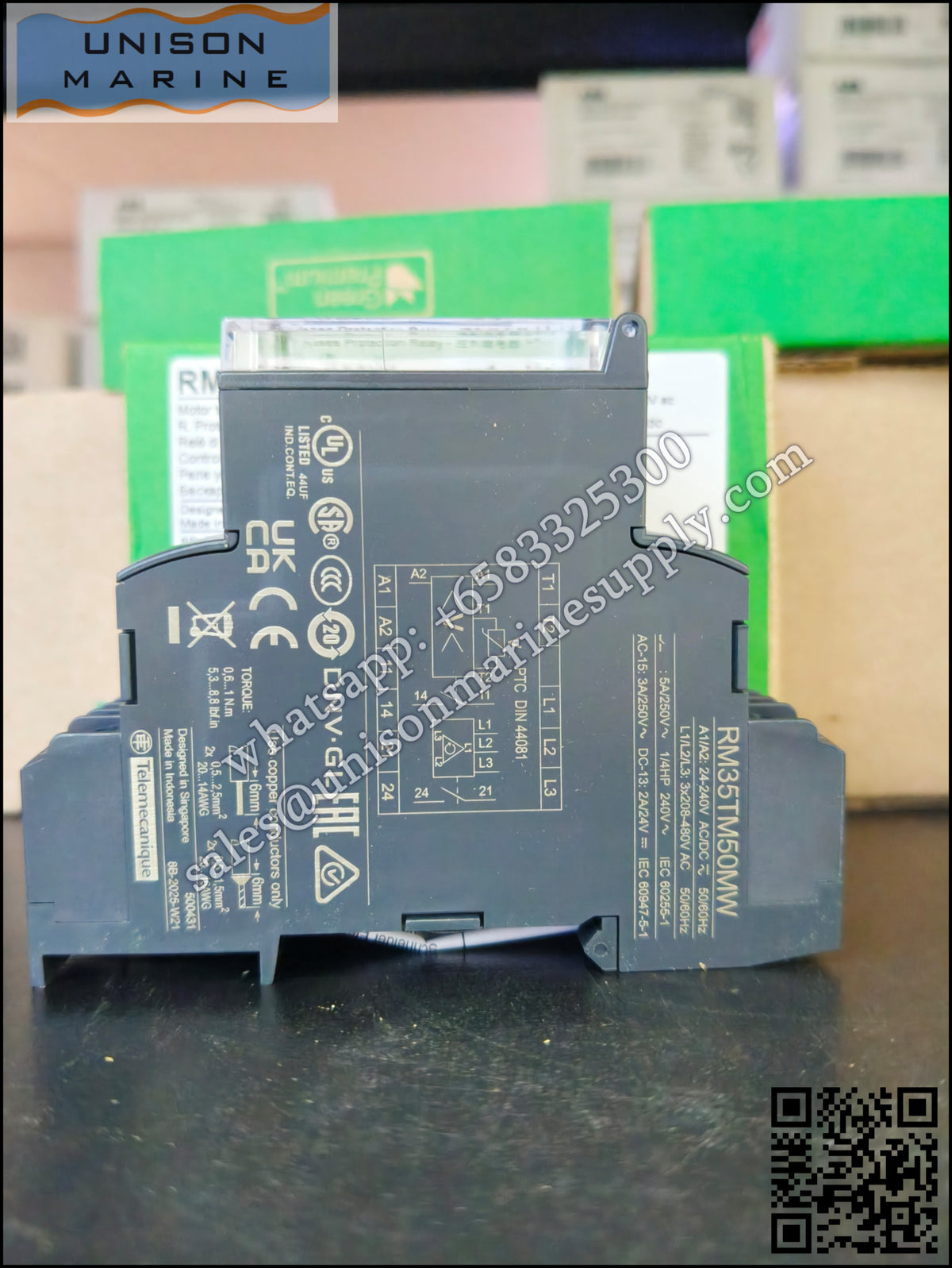 Schneider Harmony Control Relays:RM35TM50MW,5A 2NO, phase failure detection, 24..240VAC/DC