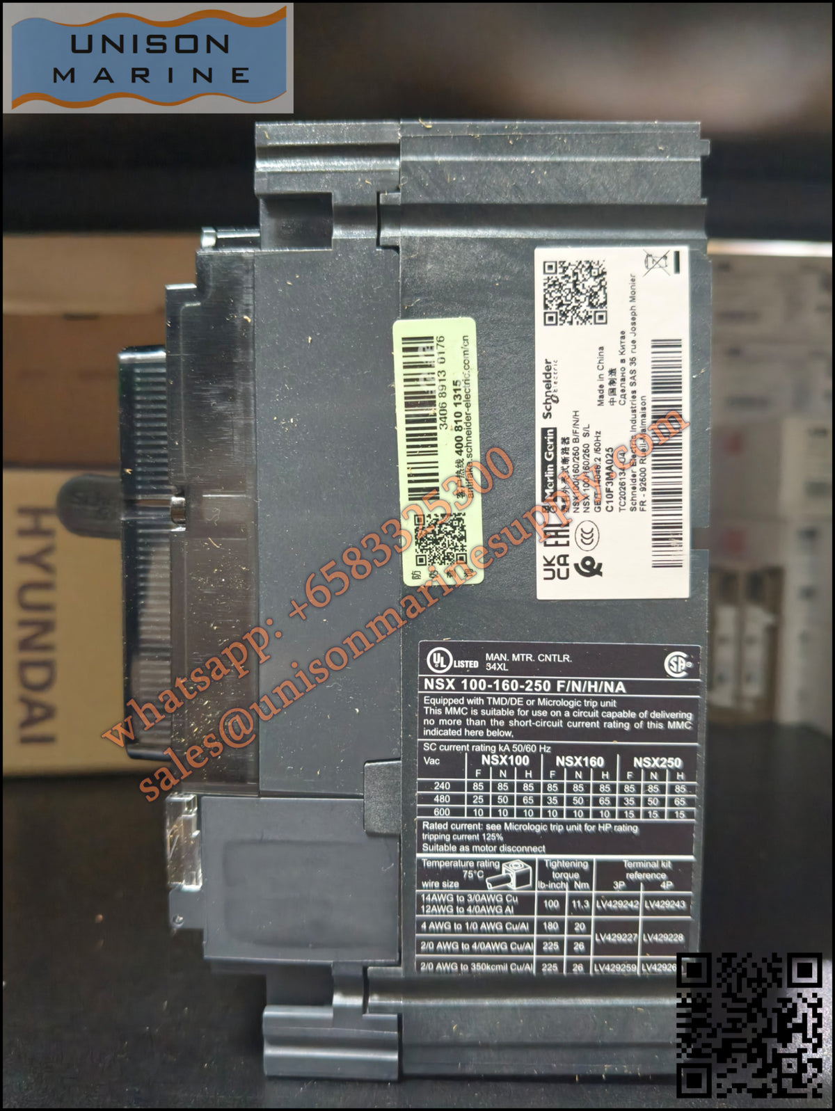 Schneider Electric circuit breaker: NSX100F 36kA 3P3D 25A MA；C10F3MA025