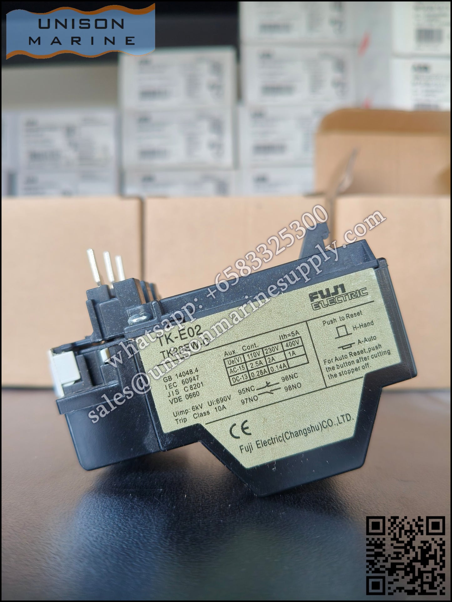 FUJI Thermal Overload Relay: TK-E02, Setting 1.4-2.2A