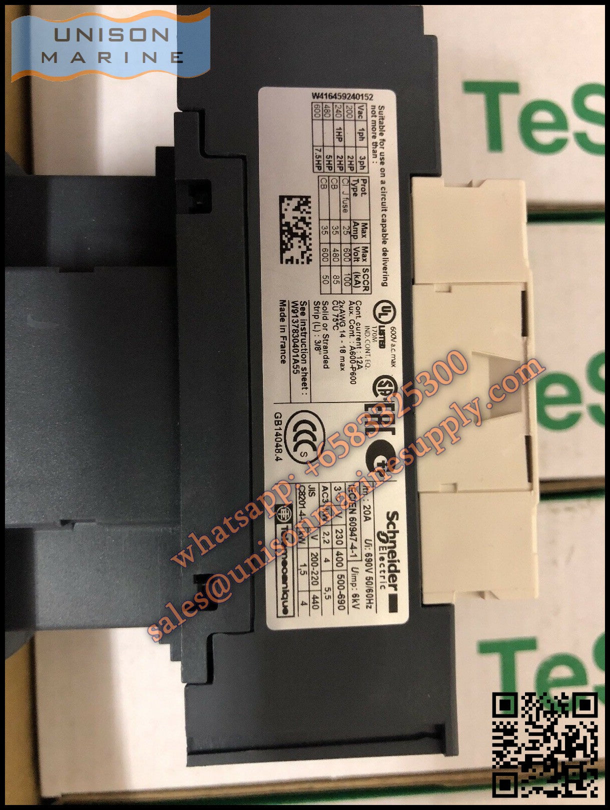 Schneider TeSys Deca Contactors :LC1D0935M7
