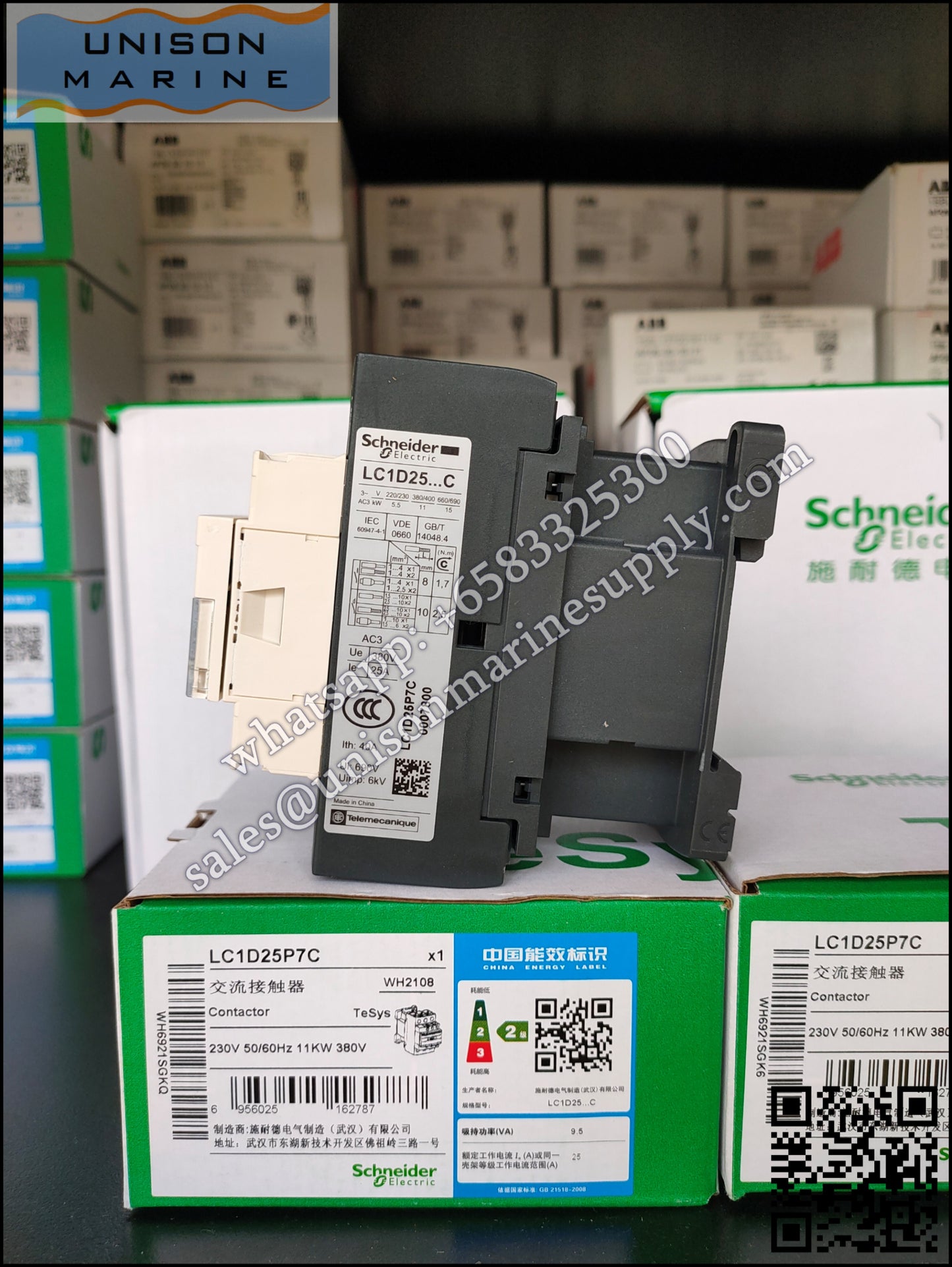 Schneider TeSys Deca Contactors : LC1D25P7C