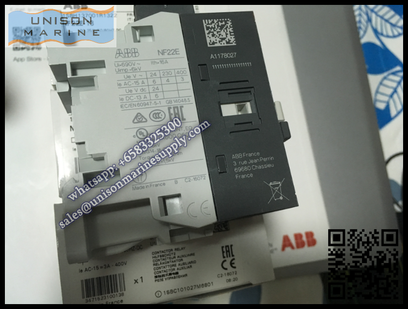 ABB Magnetic Contactors Relay : NF22E-13 100-250V50/60HZ-DC,  1SBH137001R1322