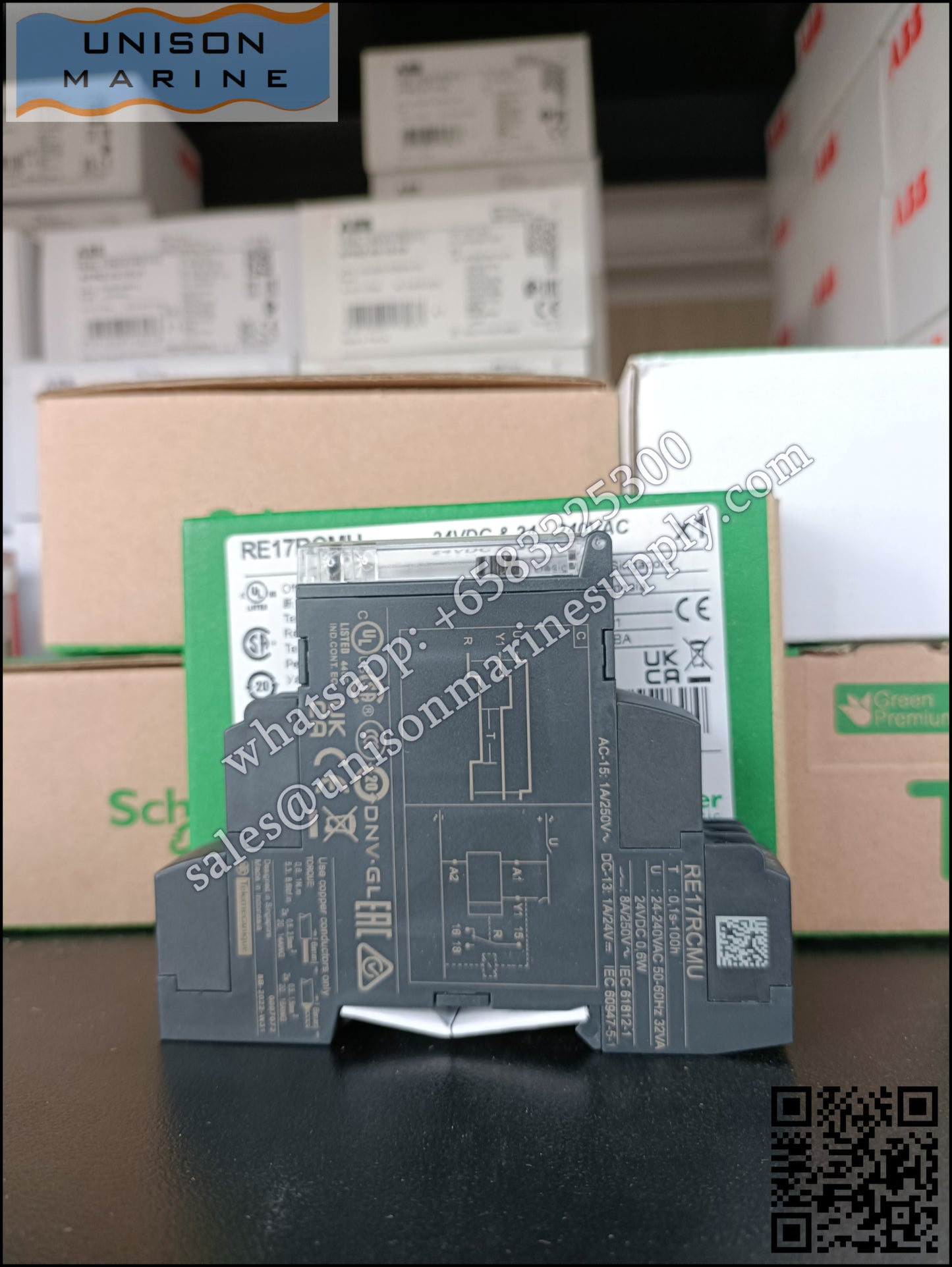 Schneider Harmony Timer Relays: RE17RCMU, Off-delay timing relay / 1 s..100 h - 24..240V