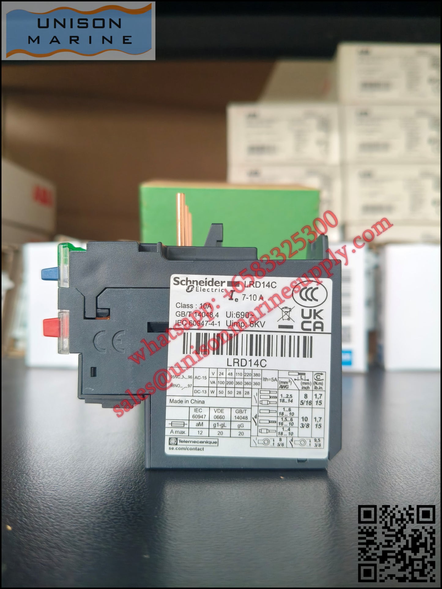 Schneider TeSys Deca Thermal overload relay: LRD14C, 7 to 10A