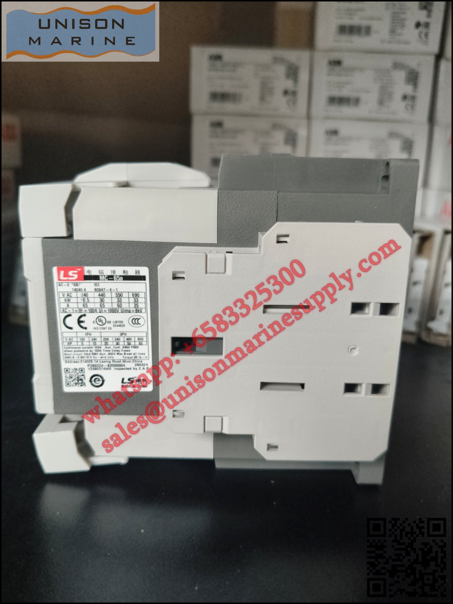 LS ELECTRIC - Contactor MC-65A 440VAC 1A1B