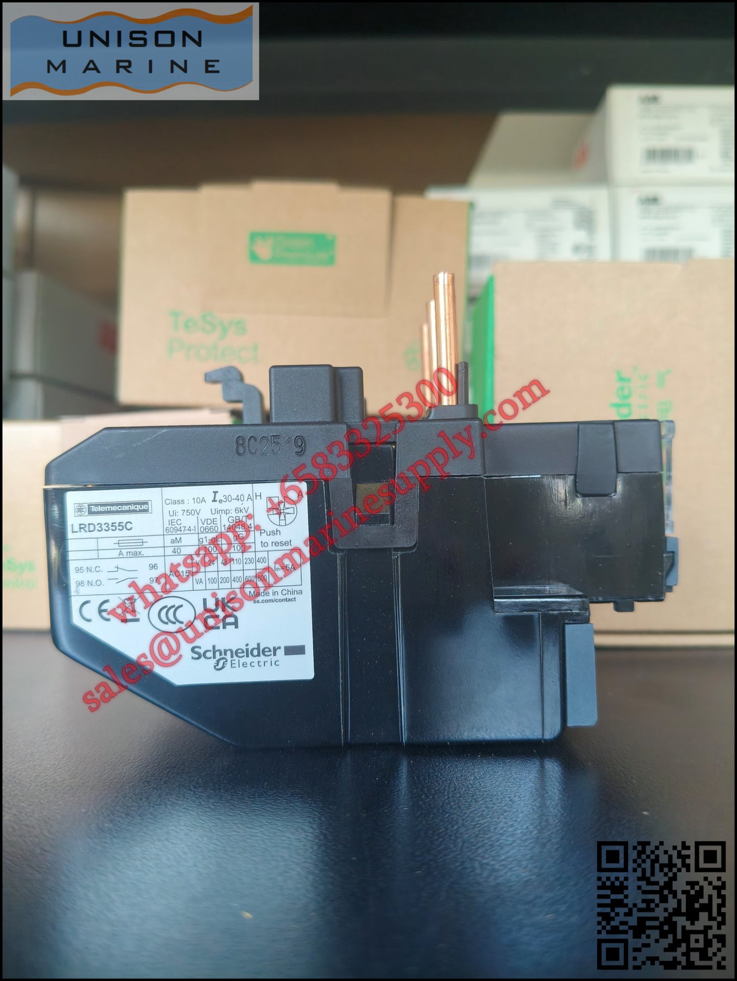 Schneider TeSys Deca Thermal overload relay: LRD3355C, 30 to 40A