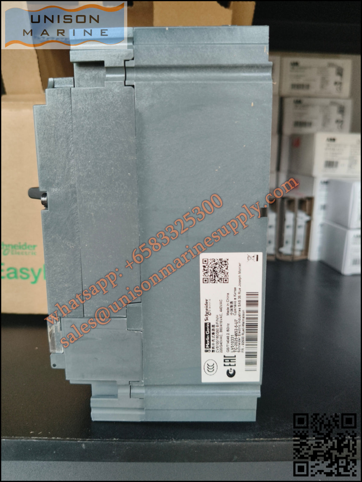 Schneider Electric circuit breaker: CVS100F TM25D 3P3D；LV510331