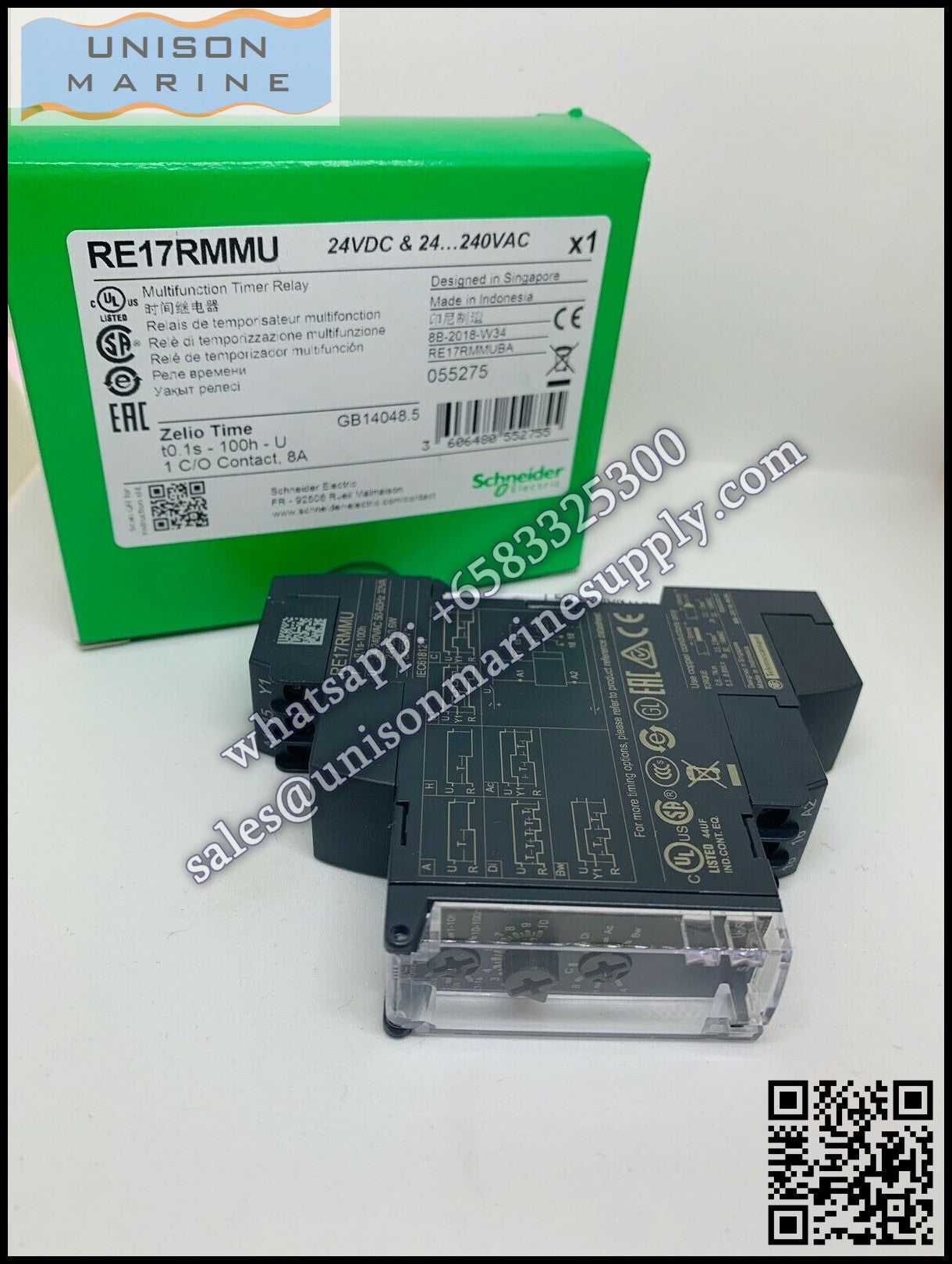 Schneider Harmony Timer Relays: RE17RMMU, 1 s..100 h - 24..240V