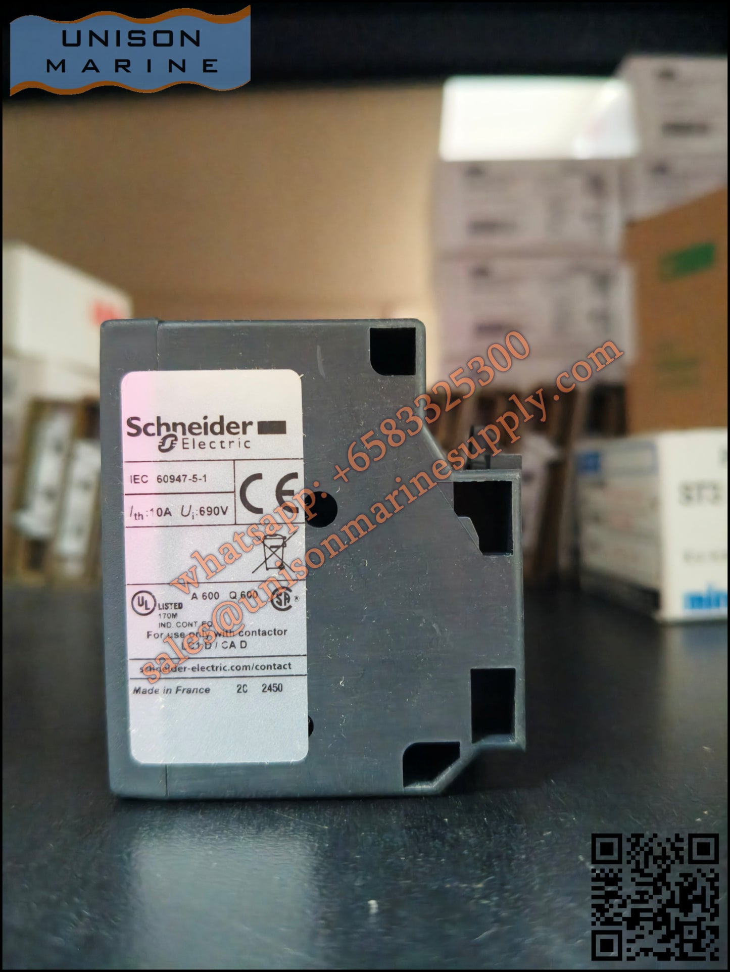 Schneider TeSys Deca Mechanical latch block : LA6DK10M