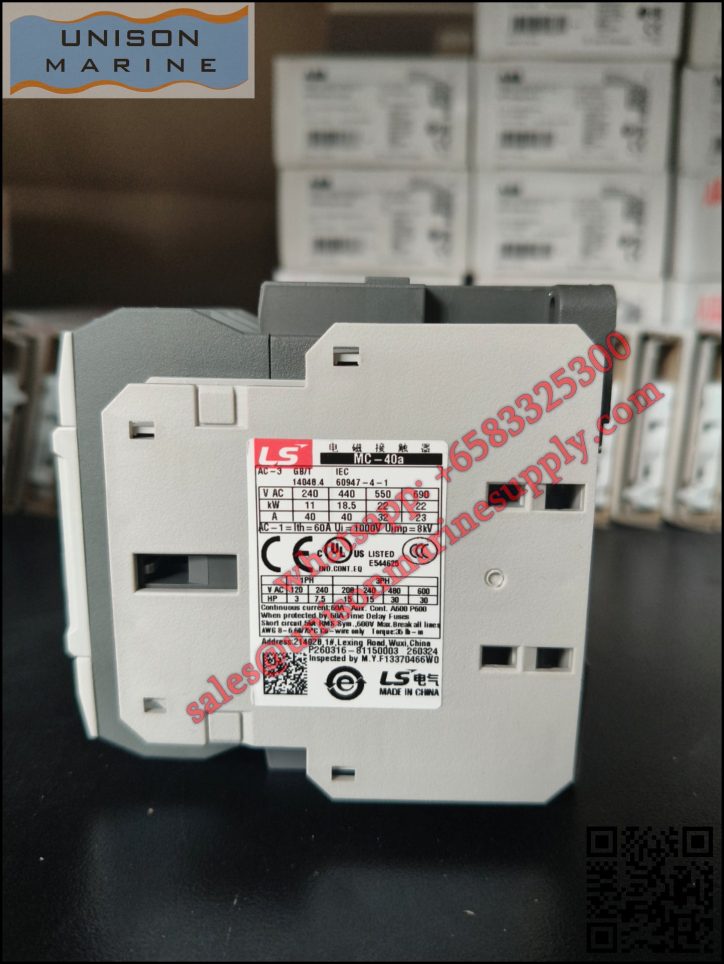 LS ELECTRIC - Contactor MC-40A 440VAC 1A1B