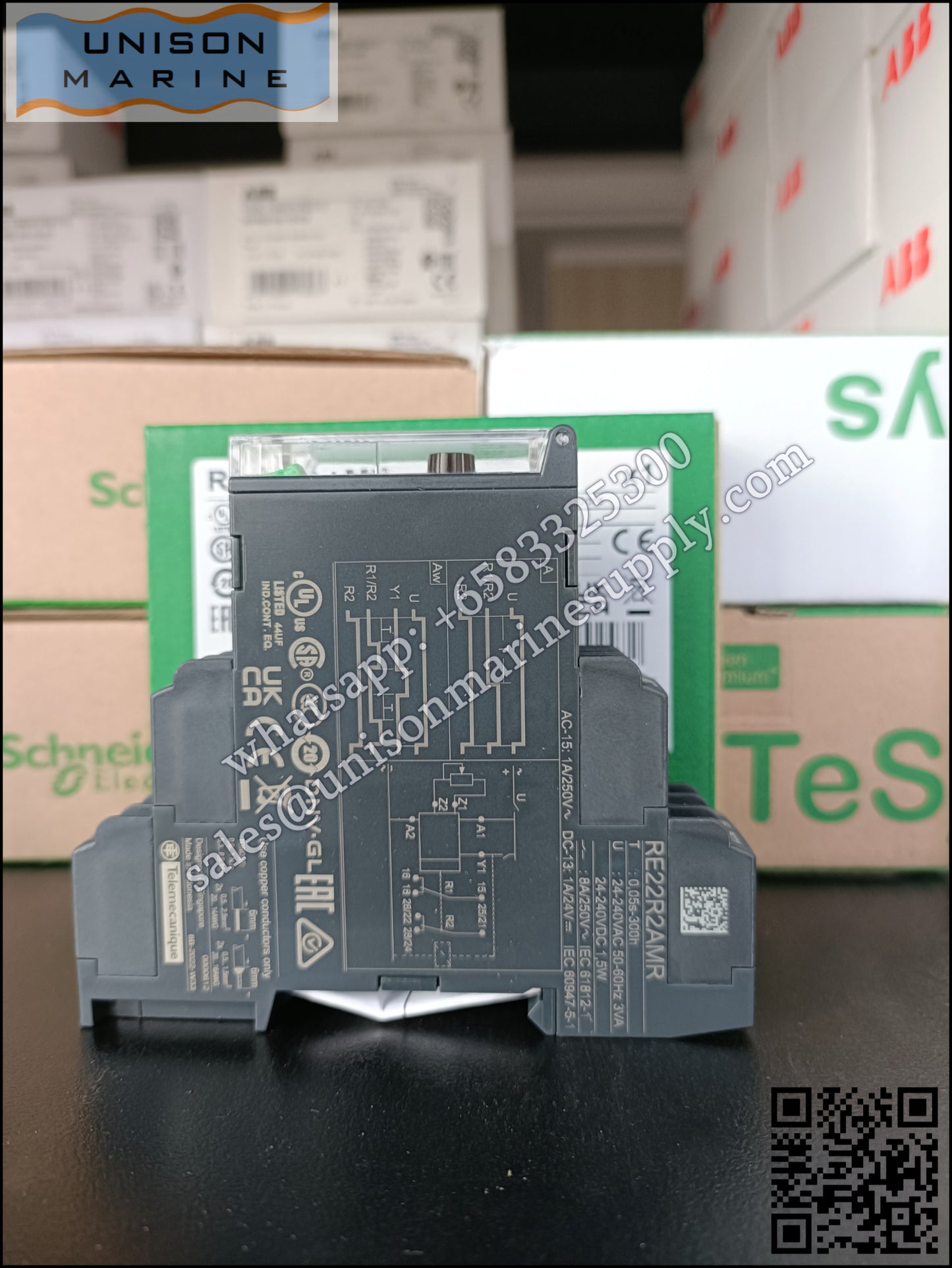 Schneider Harmony Timer Relays: RE22R2AMR,On and Off-delay timing relay,24~240V