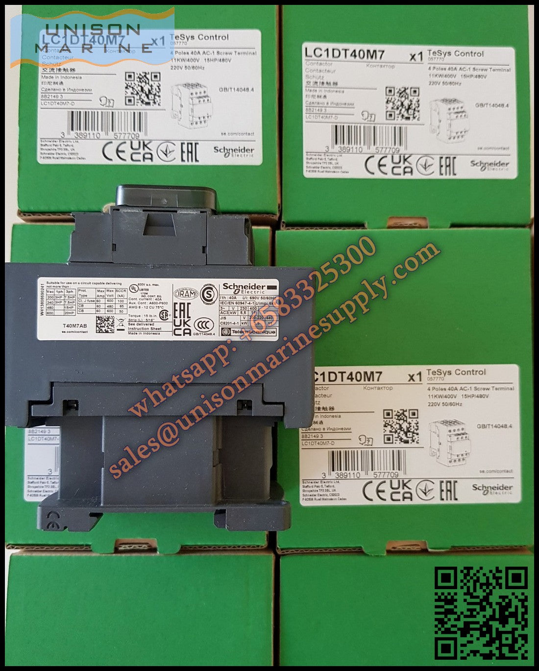 Schneider TeSys Deca Contactors: LC1DT40M7