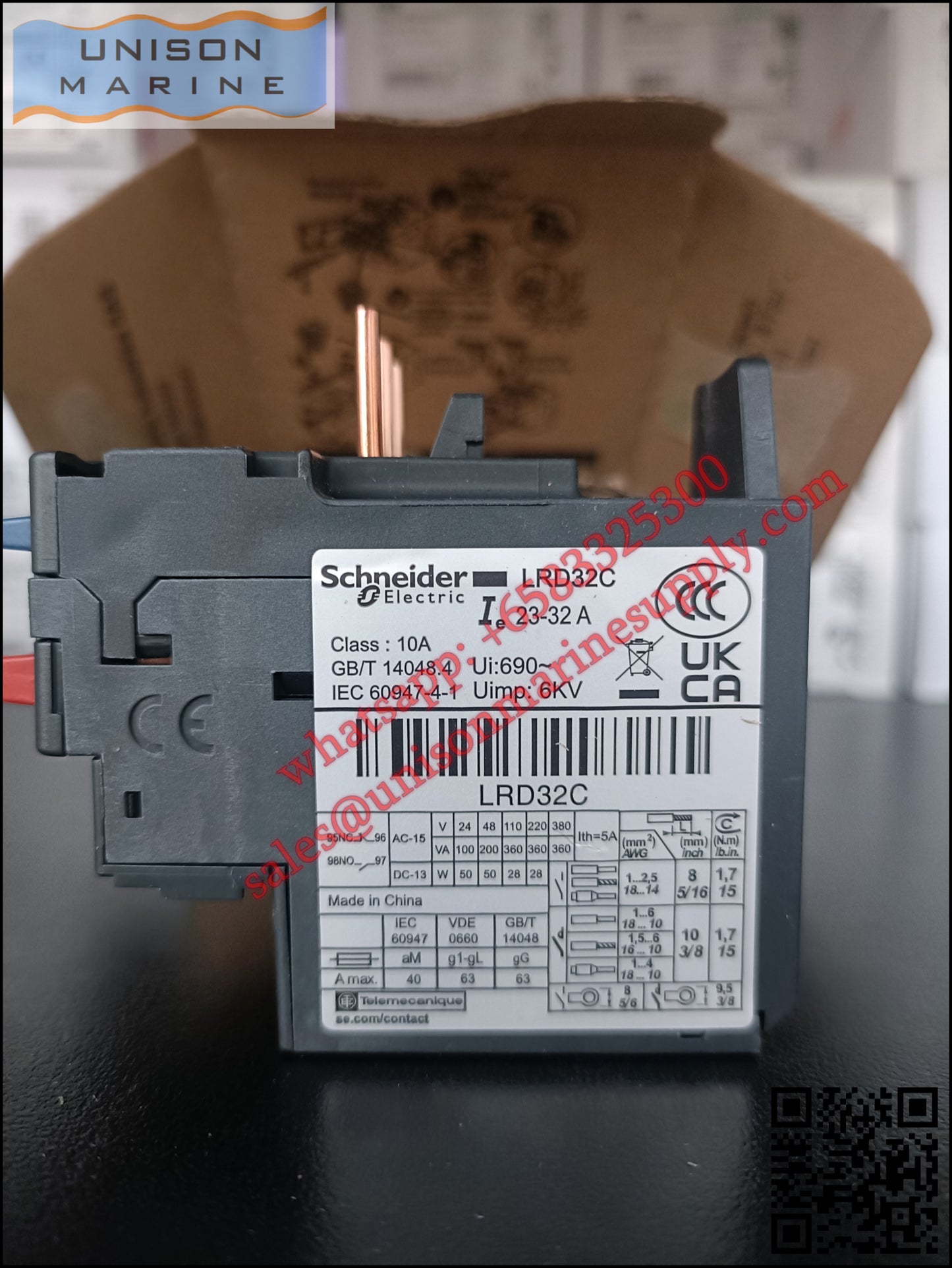 Schneider TeSys Deca Thermal overload relay: LRD32C, 22 to 32A