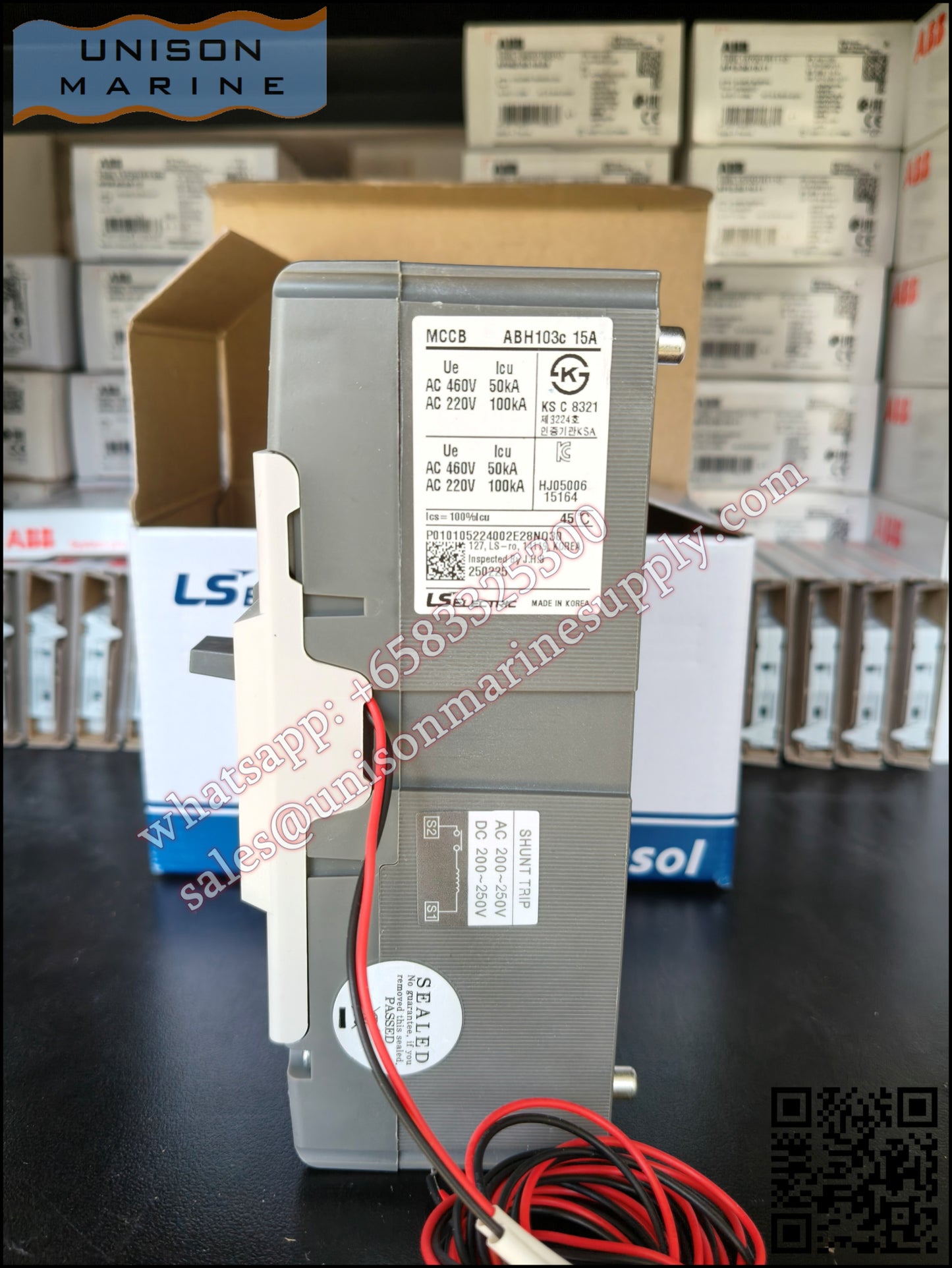 LS Metasol marine circuit breaker- ABH103C 3P 30A Fixed / Plug-in Type