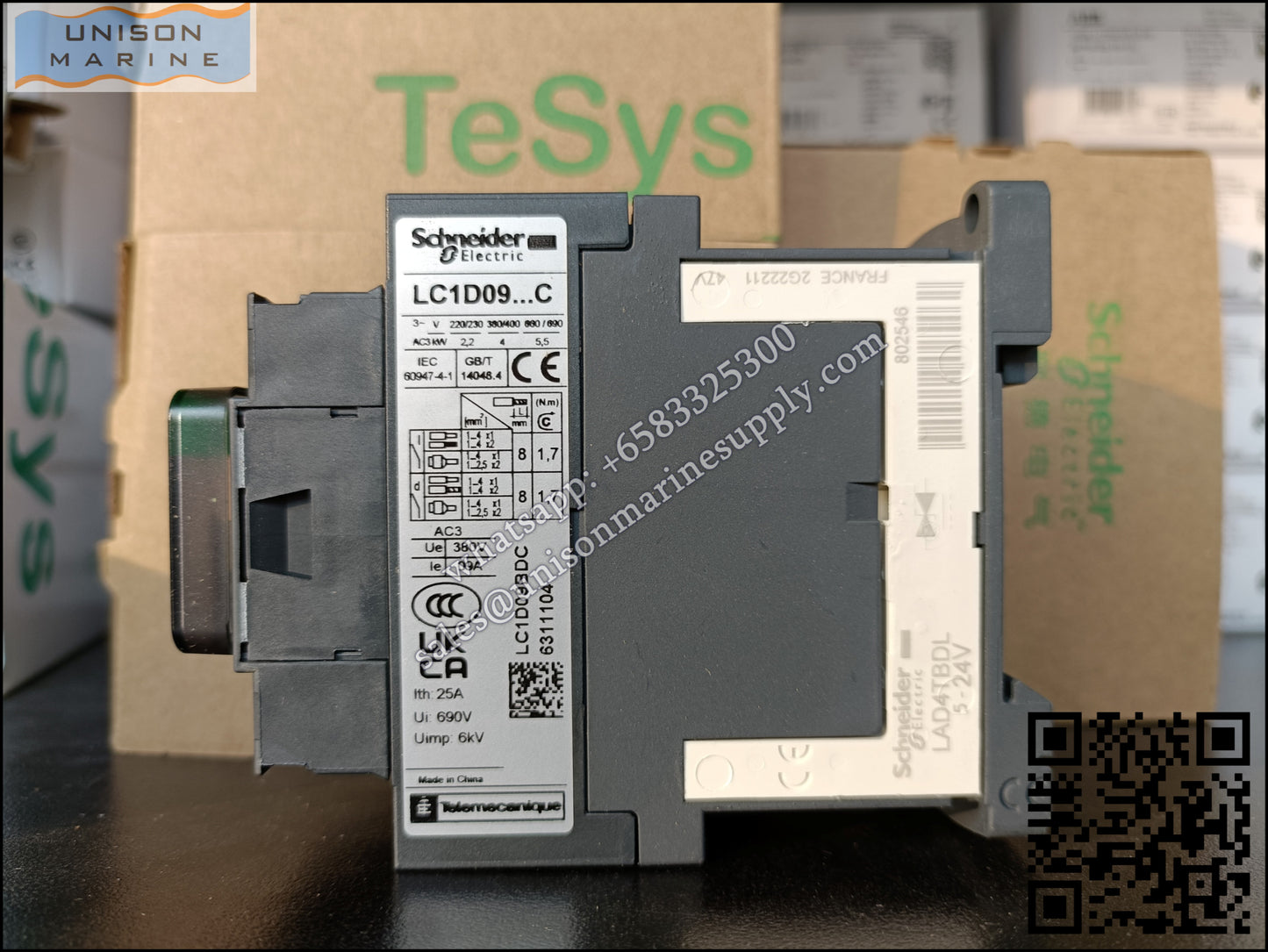 Schneider TeSys Deca Contactors : LC1D09BDC