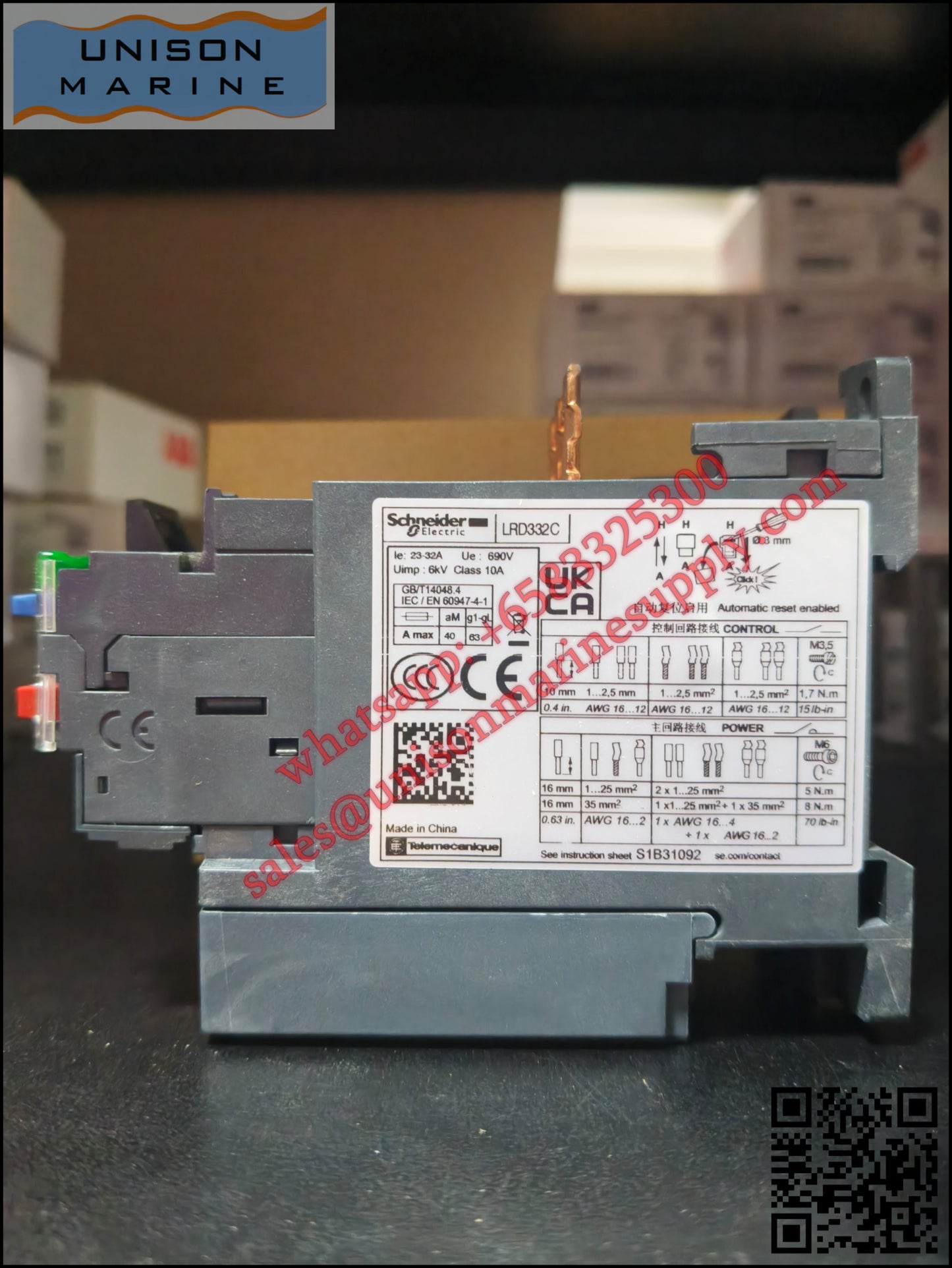 Schneider TeSys Deca Thermal overload relay: LRD332C, 23 to 32A