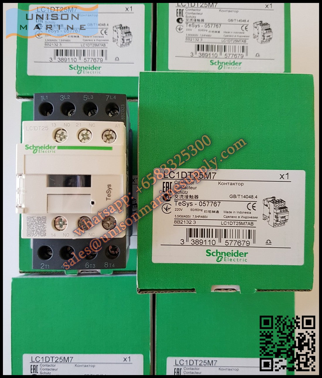 Schneider TeSys Deca Contactors :LC1DT25M7