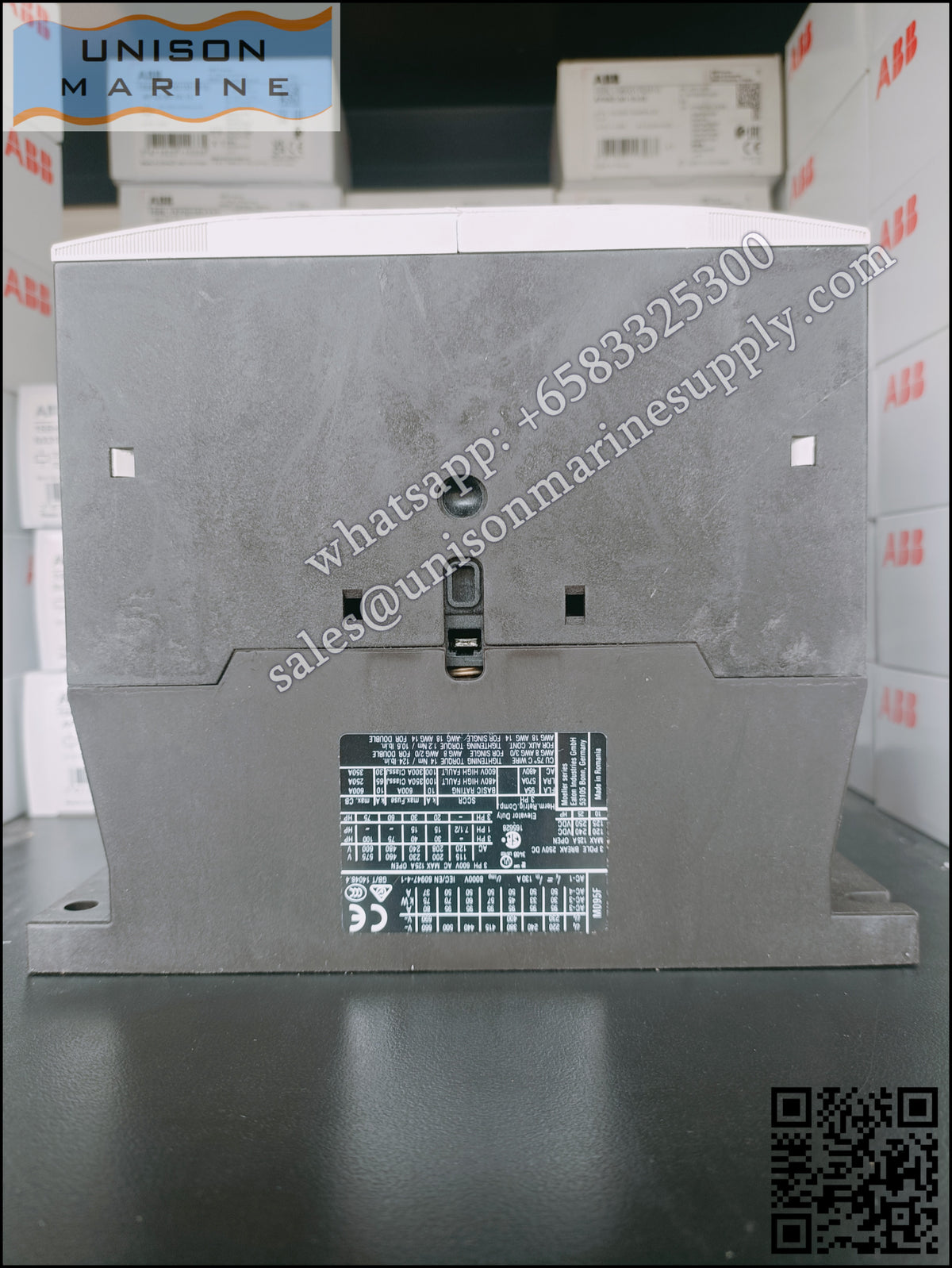 Eaton DILM Contactor, DILM95-10 400V 50Hz / 440V 60Hz Coil  3-Pole