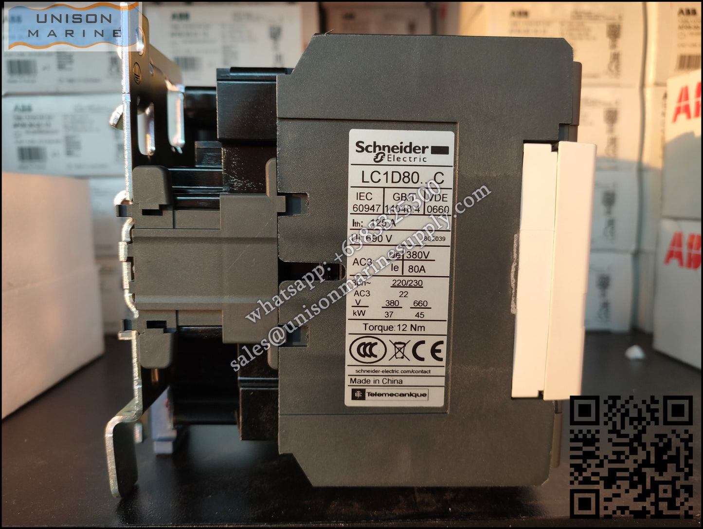 Schneider TeSys Deca Contactors : LC1D80AM7C