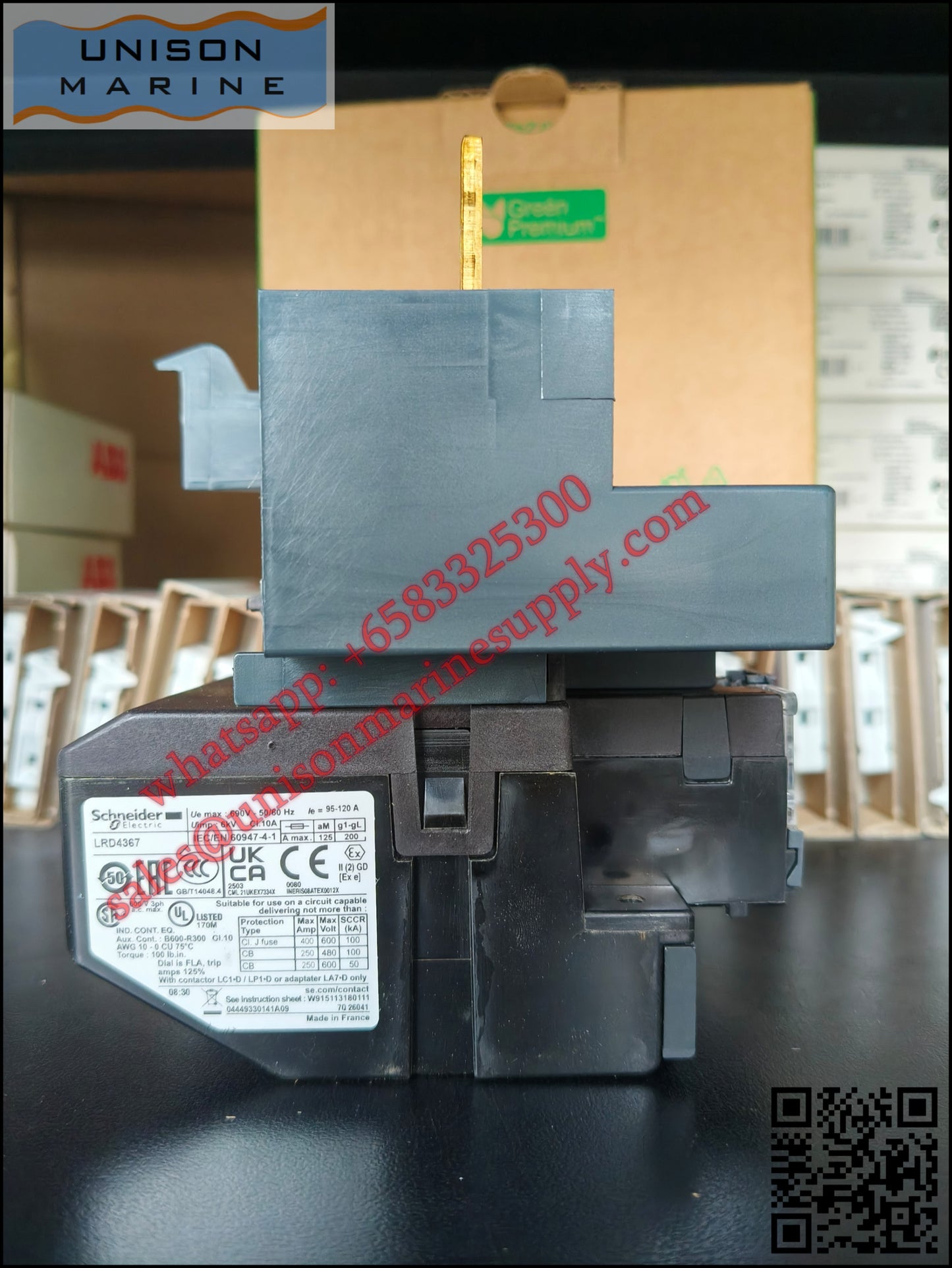 Schneider TeSys Deca Thermal overload relay: LRD4367, 95 to 120A