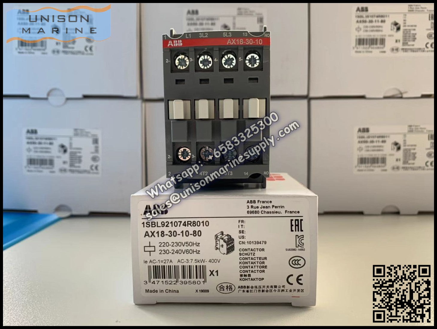 Contactor Modular Ax ABB Magnetic Contactors AX Series : AX18-30-10 – Unison Marine Supply