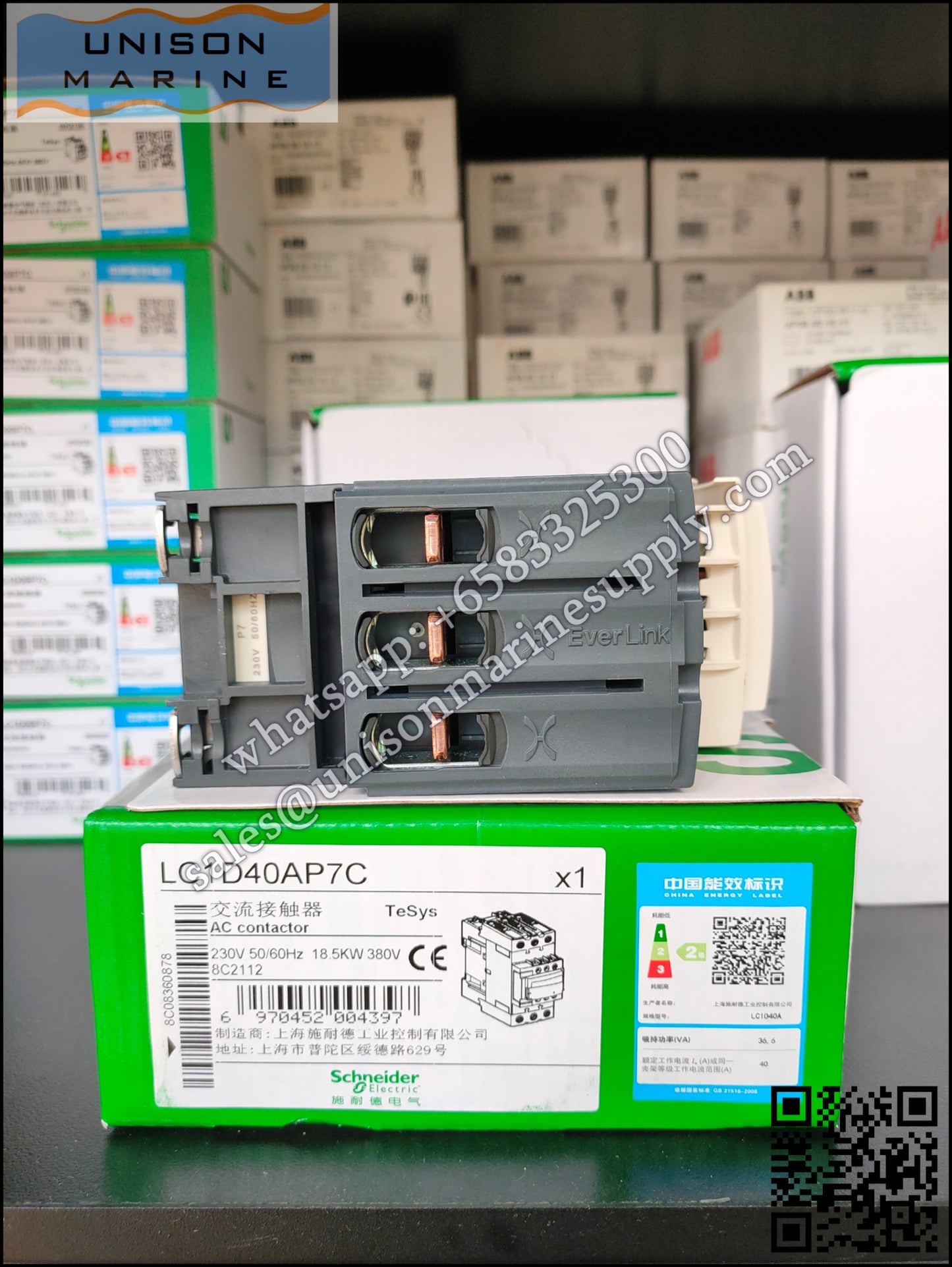 Schneider TeSys Deca Contactors : LC1D40AP7C
