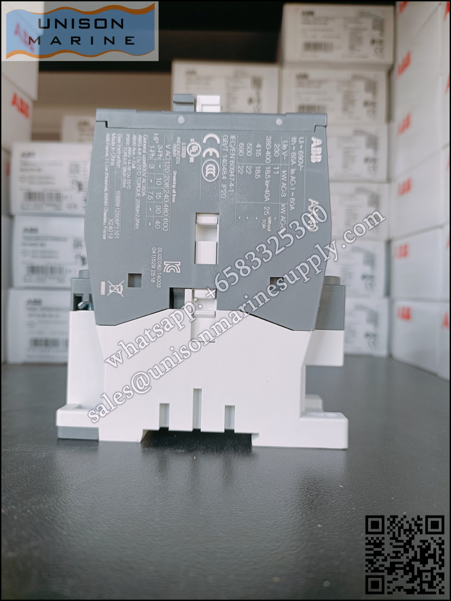 ABB Magnetic Contactors AX Series :AX40-30-10-80*220-230V50Hz/230-240V60Hz,1SBL321074R8010