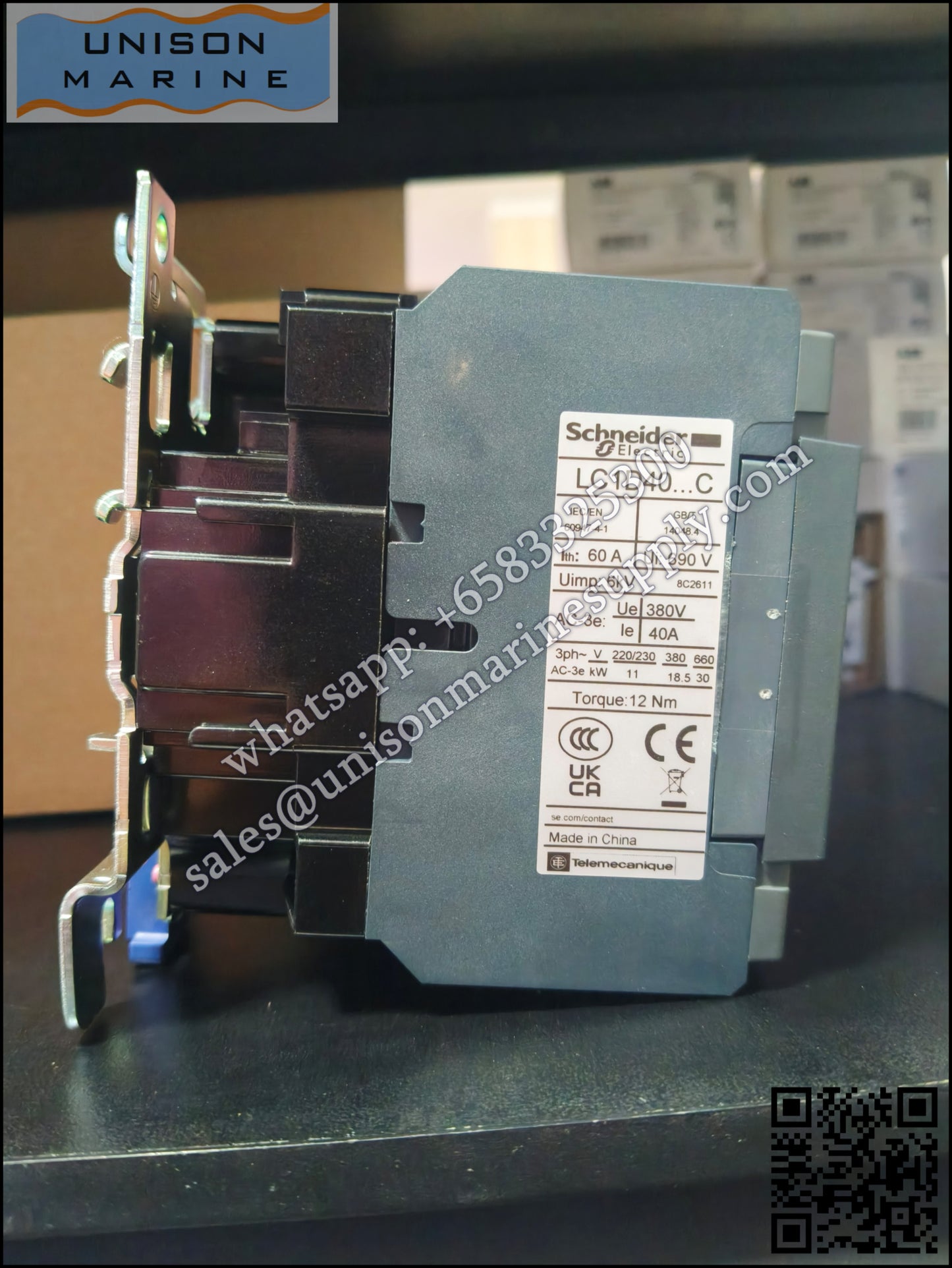 Schneider TeSys Deca Contactors : LC1D40M7C