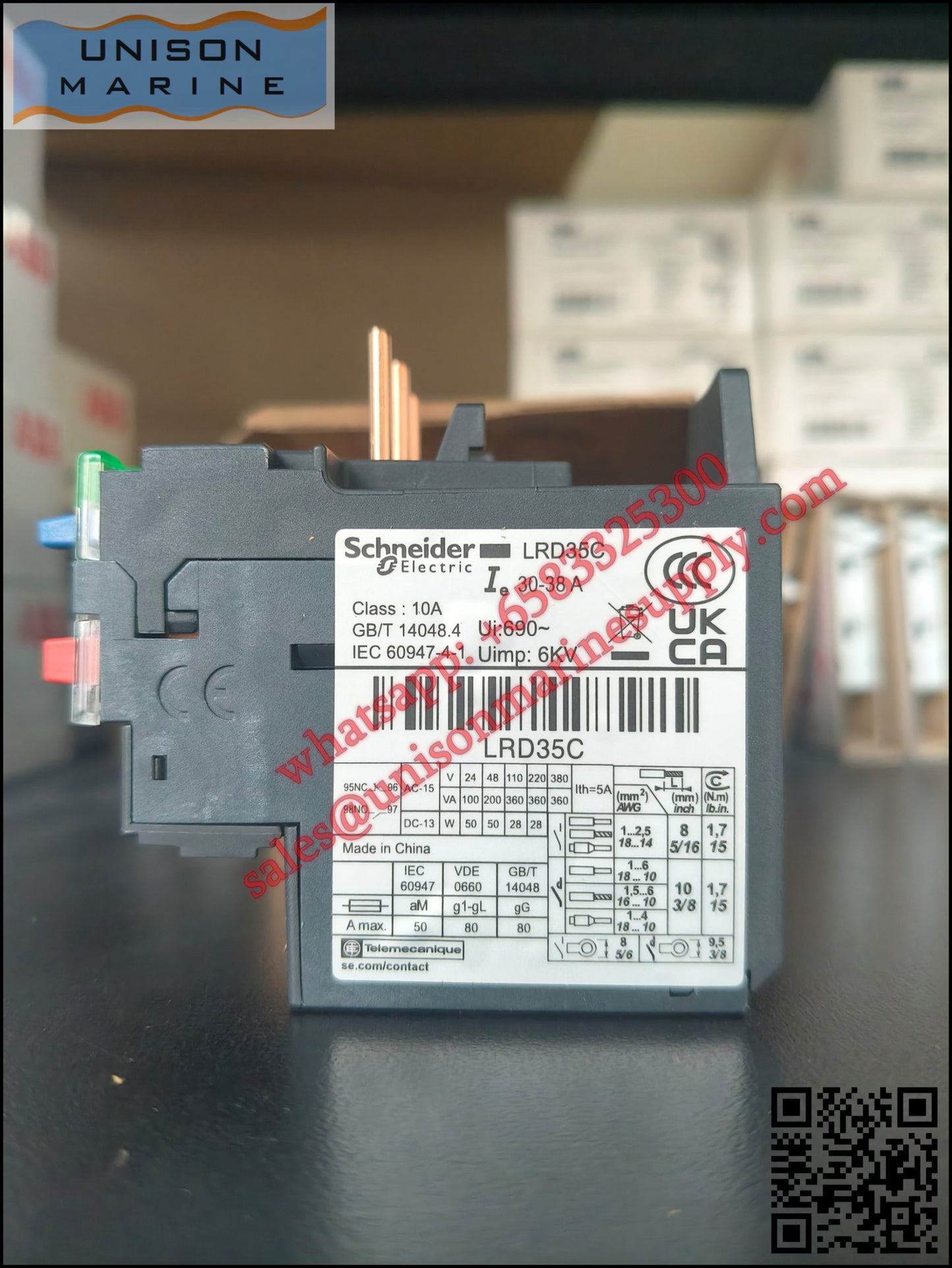 Schneider TeSys Deca Thermal overload relay: LRD35C, 30 to 38A