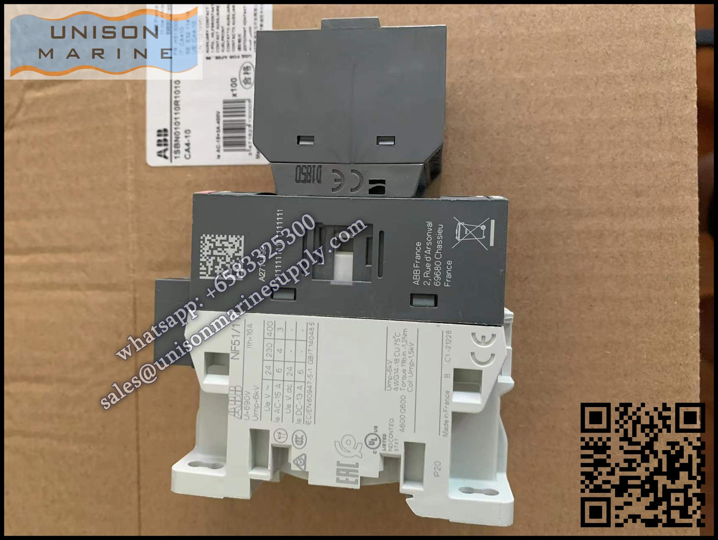 ABB Magnetic Contactors Relay :  NF51/11-13 100-250V50/60HZ-DC, 1SBH137001R1359
