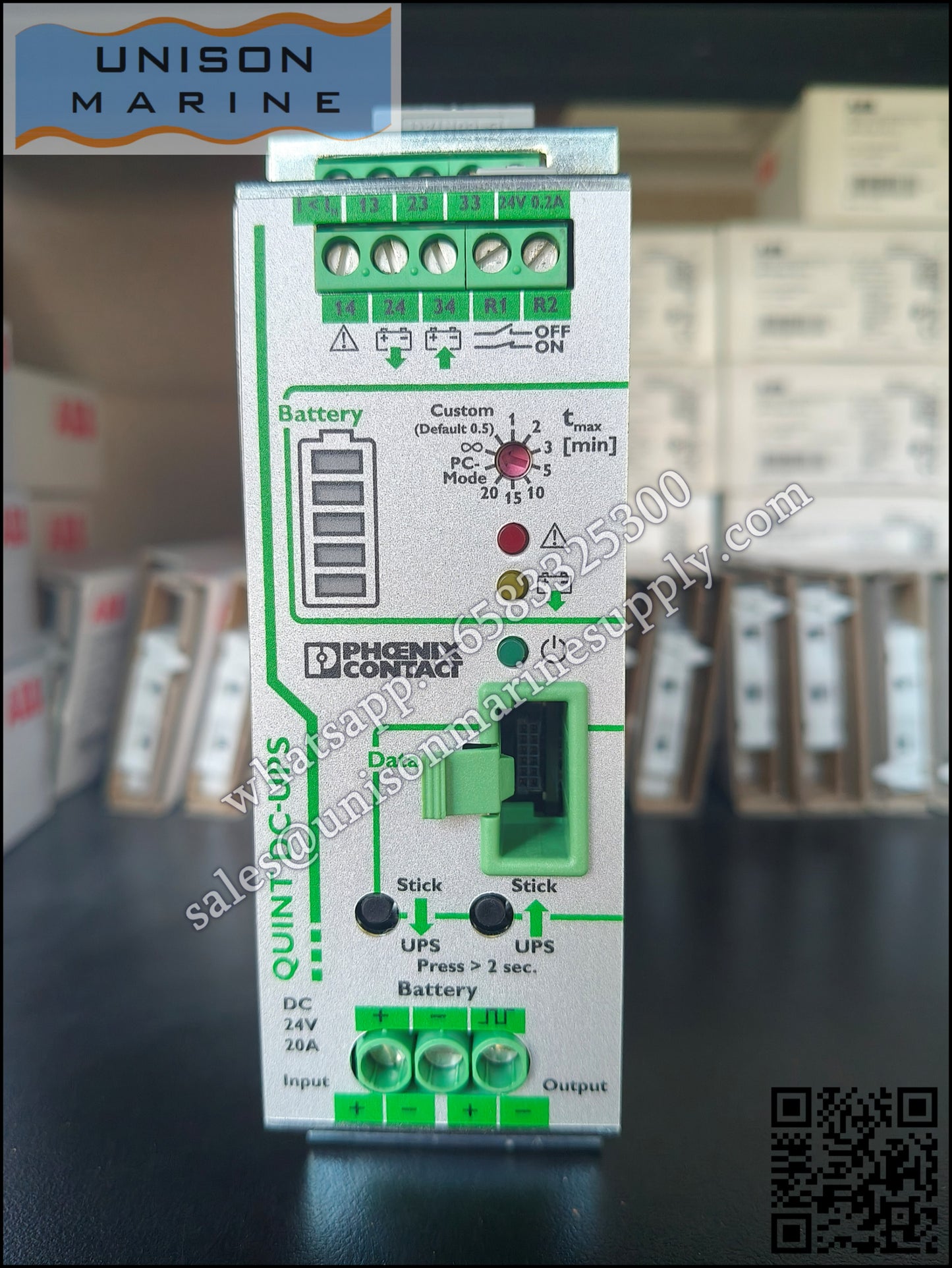 Phoenix Contact DIN Rail Power Supply：QUINT-UPS/ 24DC/ 24DC/20,2320238