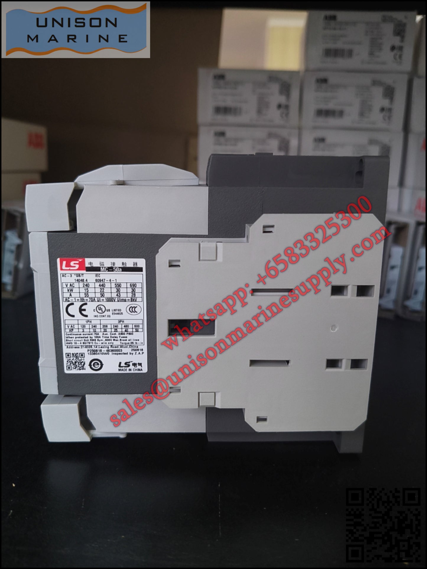 LS ELECTRIC - Contactor MC-50A 440VAC 1A1B