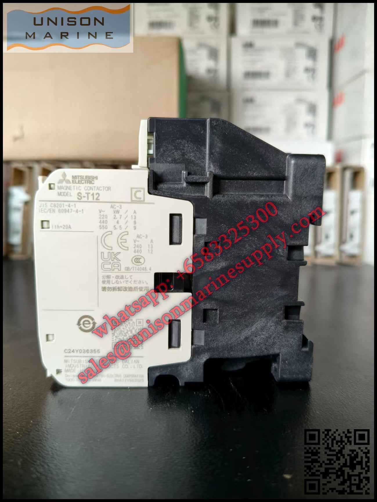 MITSUBISHI Magnetic Contactors: S-T12,1NO+1NC AC380-415V