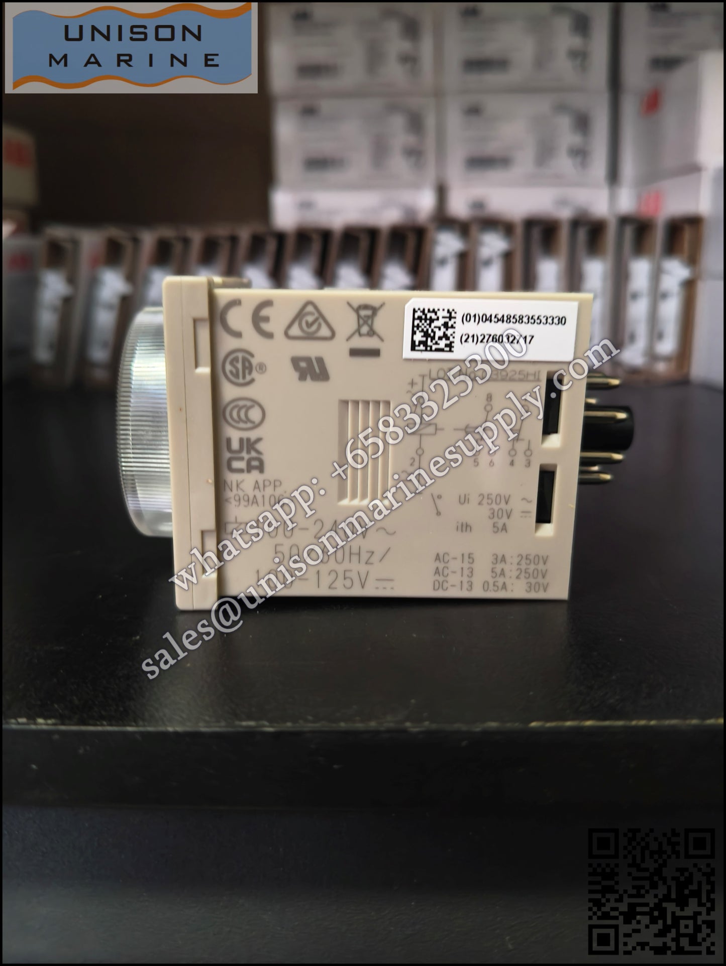 Omron Solid-state Timer: H3CR-A8E, 1.2s to 300h/100 to 240VAC