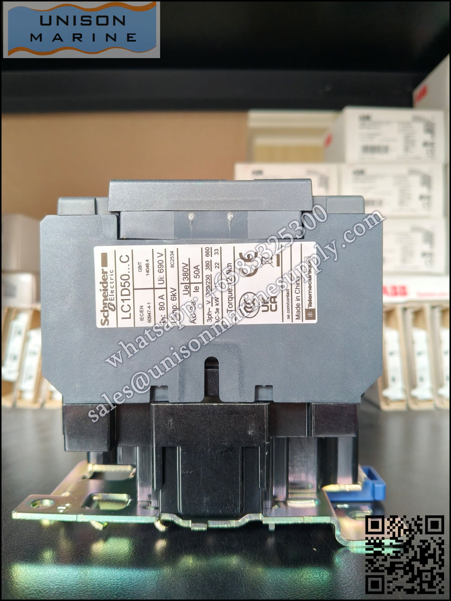 Schneider TeSys Deca Contactors : LC1D50B7C