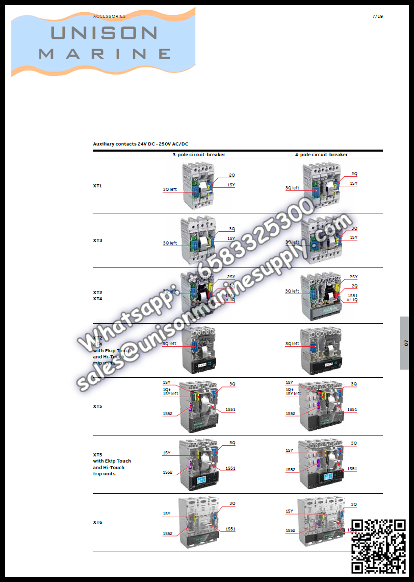 ABB Circuit Breaker(MCCB) Accessories: T5 400 P FP 3p HR