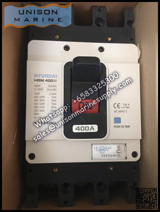 Hyundai Marine Circuit Breaker (MCCB) - HGM400H 3P Fixed / Plug-in Type