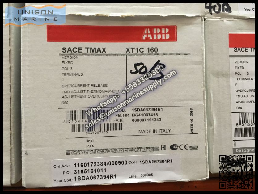 ABB SACE Tmax XT Circuit Breakers: XT1C160