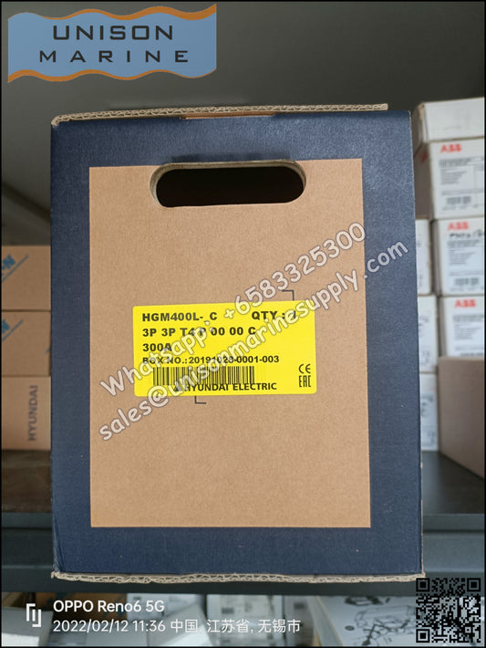 Hyundai Marine Circuit Breaker (MCCB) - HGM400L 3P Fixed / Plug-in Type